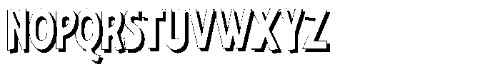 Shapesoul Display Shadow Condensed Font UPPERCASE