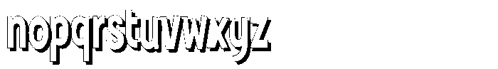 Shapesoul Display Shadow Condensed Font LOWERCASE
