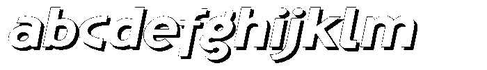 Shapesoul Display Shadow Expanded Slant FONT
