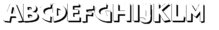 Shapesoul Display Shadow Expanded Font UPPERCASE
