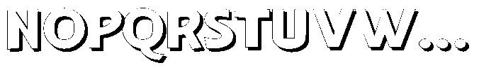 Shapesoul Display Shadow Expanded Font UPPERCASE