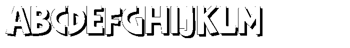 Shapesoul Display Shadow Regular Font UPPERCASE