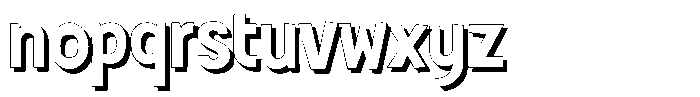 Shapesoul Display Shadow Regular Font LOWERCASE