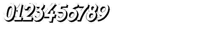Shapesoul Display Shadow Sem Condensed Slant Font OTHER CHARS