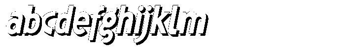 Shapesoul Display Shadow Sem Condensed Slant FONT