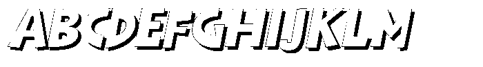 Shapesoul Display Shadow Sem Exp Slant Font UPPERCASE