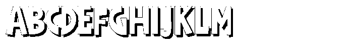 Shapesoul Display Shadow Semi Condensed Font UPPERCASE