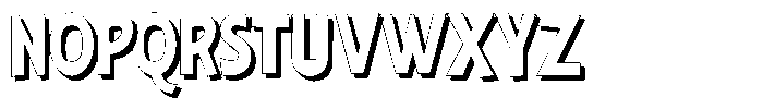 Shapesoul Display Shadow Semi Condensed Font UPPERCASE