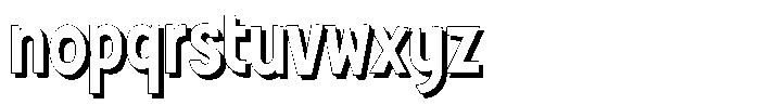 Shapesoul Display Shadow Semi Condensed Font LOWERCASE
