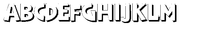 Shapesoul Display Shadow Semi Expanded Font UPPERCASE