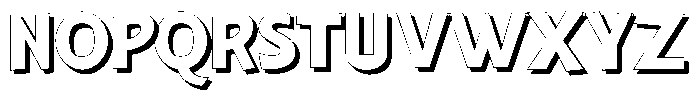 Shapesoul Display Shadow Semi Expanded Font UPPERCASE
