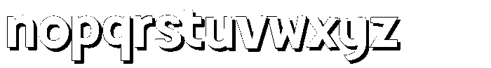 Shapesoul Display Shadow Semi Expanded Font LOWERCASE