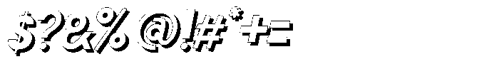 Shapesoul Display Shadow Slant Font OTHER CHARS