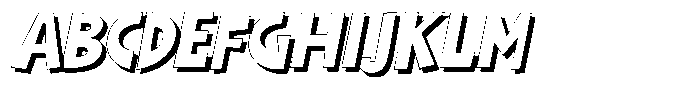 Shapesoul Display Shadow Slant Font UPPERCASE