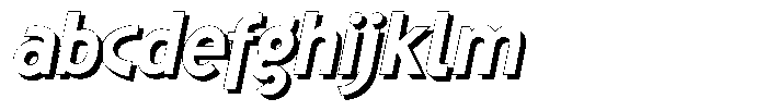 Shapesoul Display Shadow Slant FONT