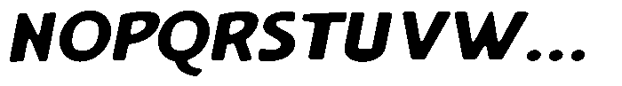 Shapesoul Display Soft Expanded Slant Font UPPERCASE