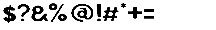 Shapesoul Display Soft Expanded Font OTHER CHARS