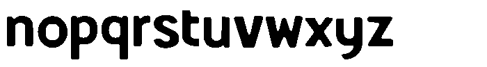 Shapesoul Display Soft Semi Expanded Font LOWERCASE