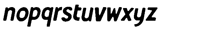 Shapesoul Display Soft Slant Font LOWERCASE