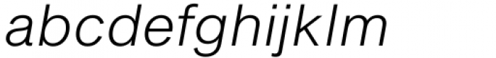 Shapiro Light Italic Font LOWERCASE