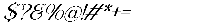 Shaprone Oblique Font OTHER CHARS