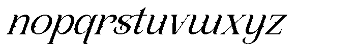 Shaprone Oblique Font LOWERCASE