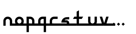 Sharifa Regular Font LOWERCASE