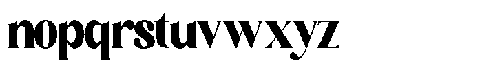 Sharink Black Condensed Font LOWERCASE