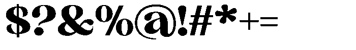 Sharink Black Expanded Font OTHER CHARS