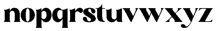 Sharink Black Expanded Font LOWERCASE