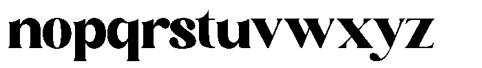Sharink Black Semi Expanded Font LOWERCASE