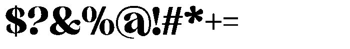 Sharink Black Font OTHER CHARS