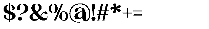 Sharink Bold Font OTHER CHARS