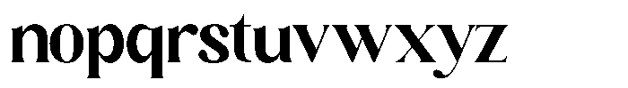 Sharink Bold Font LOWERCASE