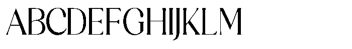 Sharink Condensed Font UPPERCASE