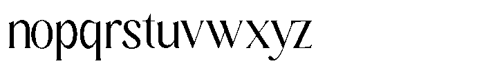 Sharink Condensed Font LOWERCASE