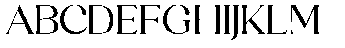 Sharink Expanded Font UPPERCASE