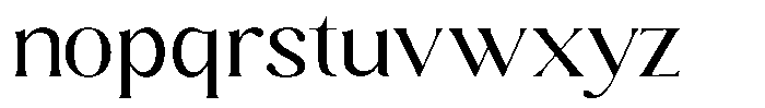 Sharink Expanded Font LOWERCASE