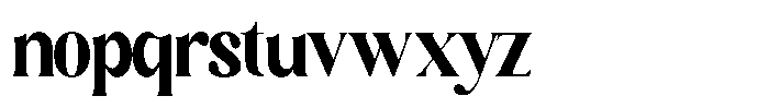 Sharink Extra Bold Condensed Font LOWERCASE