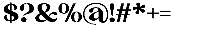 Sharink Extra Bold Expanded Font OTHER CHARS