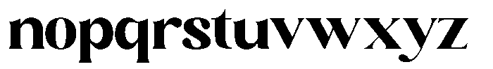 Sharink Extra Bold Expanded Font LOWERCASE