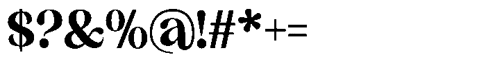 Sharink Extra Bold Semi Condensed Font OTHER CHARS
