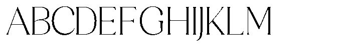 Sharink Extra Light Font UPPERCASE