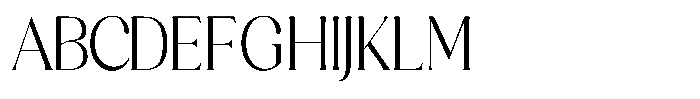 Sharink Light Condensed Font UPPERCASE