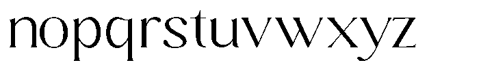 Sharink Light Expanded Font LOWERCASE