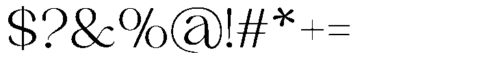 Sharink Light Semi Expanded Font OTHER CHARS