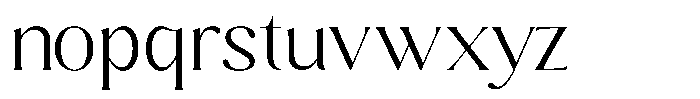 Sharink Light Semi Expanded Font LOWERCASE