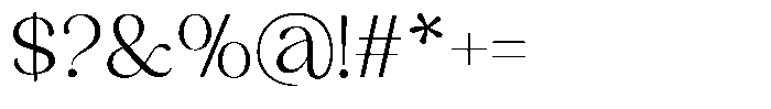 Sharink Light Font OTHER CHARS
