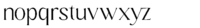 Sharink Light Font LOWERCASE