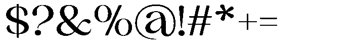 Sharink Medium Expanded Font OTHER CHARS